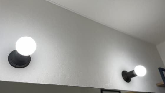 ブラケット照明のLED交換施工例
