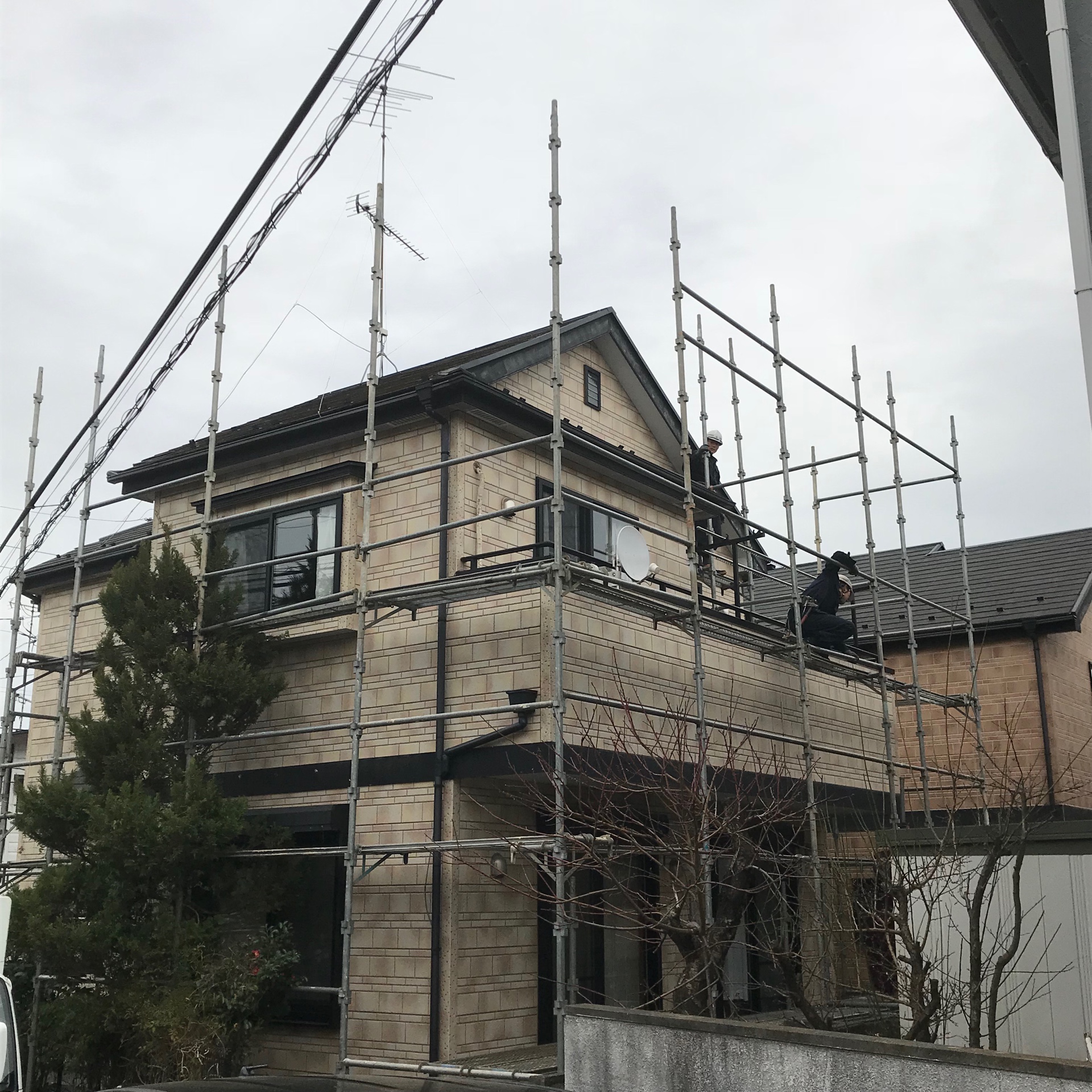 川崎市多摩区外壁塗装の施工事例工事前写真