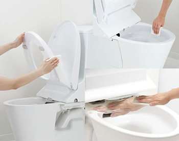 シャワートイレ一体型便器EX 手洗あり手洗なし